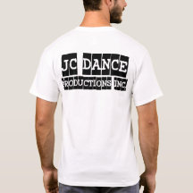 O t-shirt dos homens das produções da dança de JC