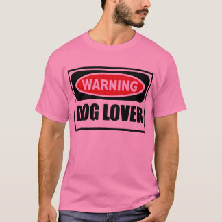 O t-shirt dos homens de advertência do AMANTE do