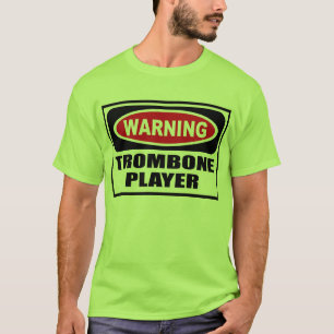 O t-shirt dos homens de advertência do JOGADOR de