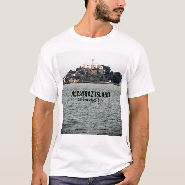 O t-shirt dos homens de Alcatraz (Frente)