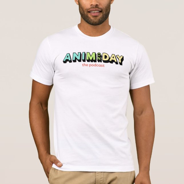 O t-shirt dos homens de AniMonday (Frente)