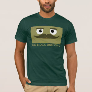 O t-shirt dos homens de BBSS Moustachios #1