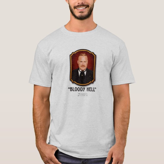 O t-shirt dos homens de Brackenreid do inspector (Frente)