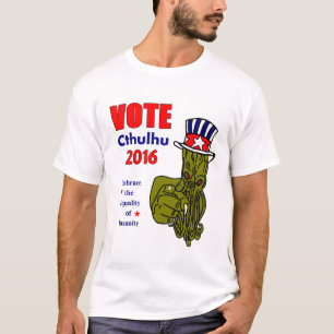 O t-shirt dos homens de Cthulhu 2016 do voto