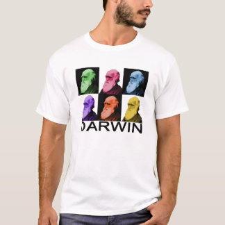 O t-shirt dos homens de Darwin do arco-íris