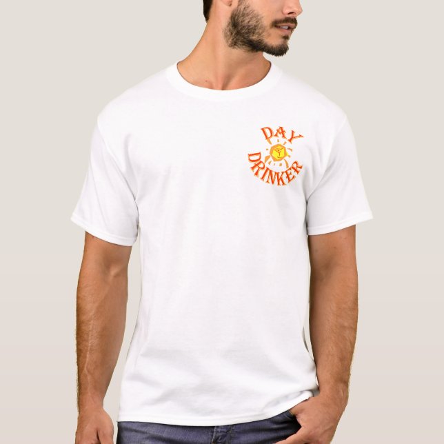 O t-shirt dos homens de DayDrinker (Frente)