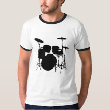O t-shirt dos homens de Drumset