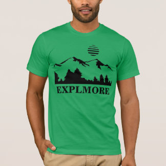 O t-shirt dos homens de EXPLMORE