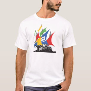 O t-shirt dos homens de Google do pirata