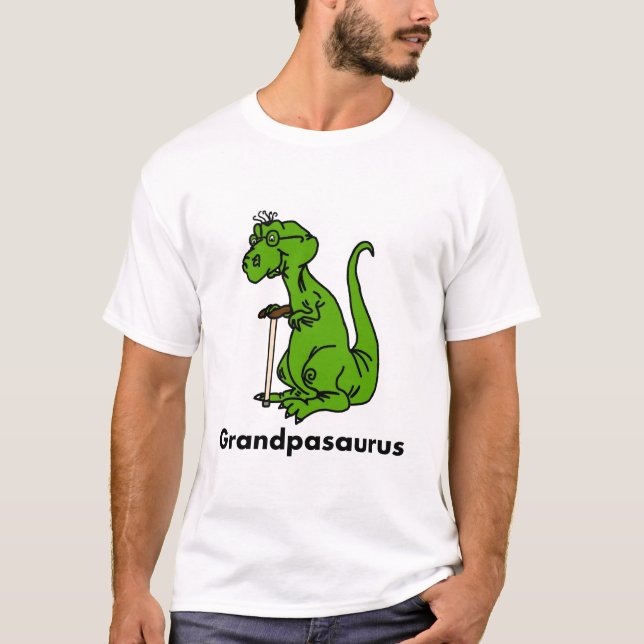 O t-shirt dos homens de Grandpasaurus (Frente)