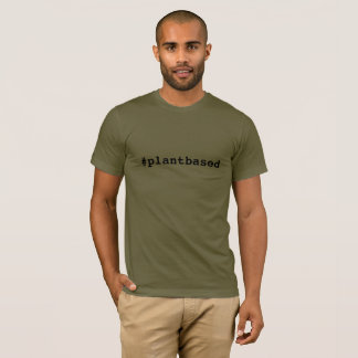 O t-shirt dos homens de Hashtag Plantbased