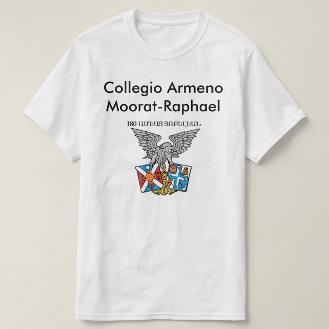 O t-shirt dos homens de Moorat-Raphael de Collegio (Frente do Design)