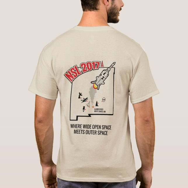 O t-shirt dos homens de NSL 2017 (Verso)