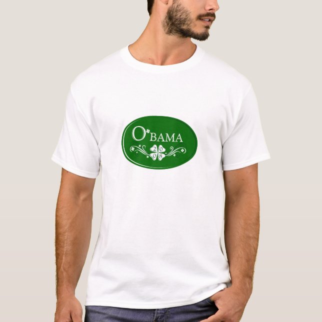 O t-shirt dos homens de O'bama (Frente)