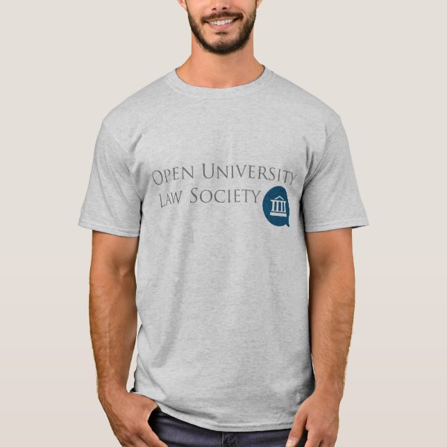 O t-shirt dos homens de OULS (cinzento) (Frente)