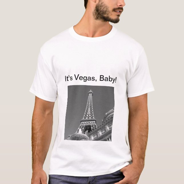 O t-shirt dos homens de Paris, Las Vegas (Frente)