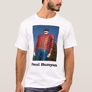 O t-shirt dos homens de "Paul Bunyan"