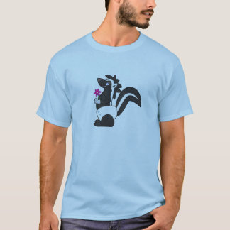 O t-shirt dos homens de Skunkdude - azul