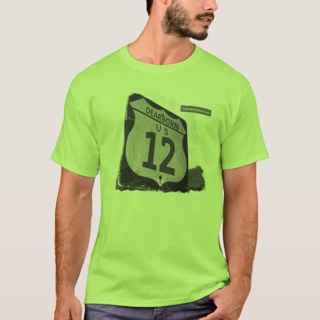 O t-shirt dos homens de US-12 Dearborn (Frente)