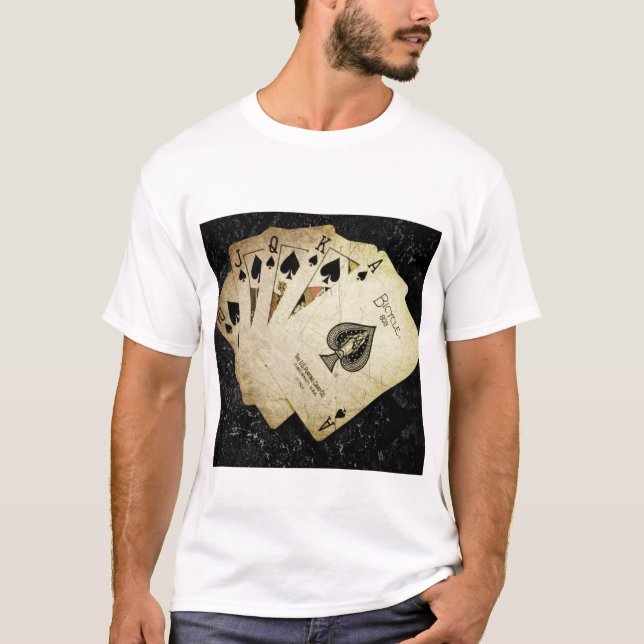 O t-shirt dos homens desined originais do cartão (Frente)