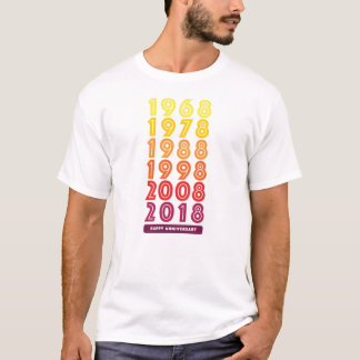 O t-shirt dos homens do aniversário de K&D