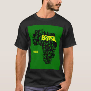 O T-SHIRT DOS HOMENS DO BASIC DE BRASIL DO