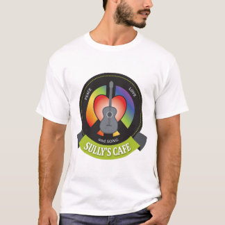 O t-shirt dos homens do café Sully básico