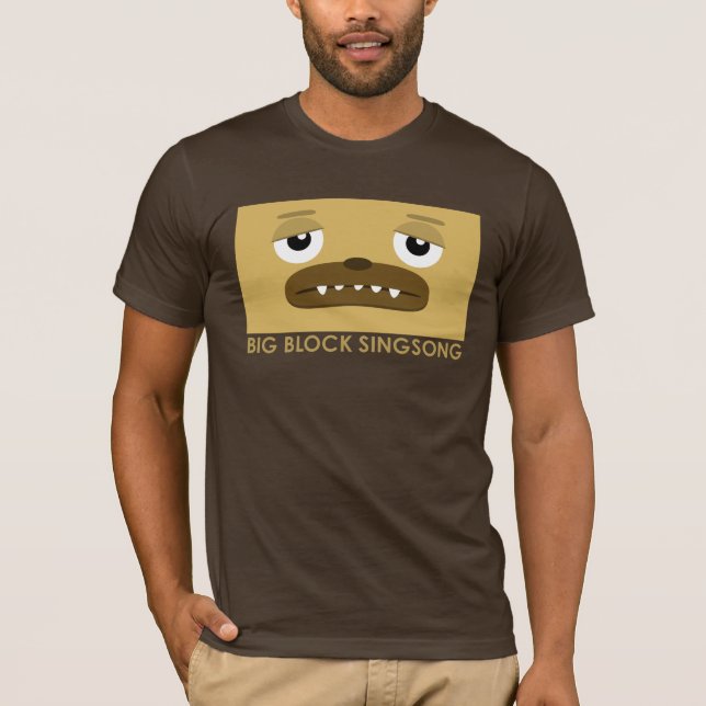 O t-shirt dos homens do cão de BBSS (Frente)