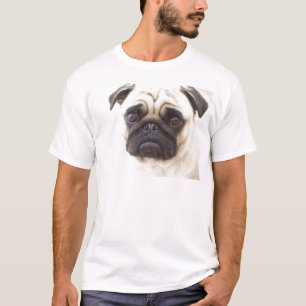 O t-shirt dos homens do cão do Pug
