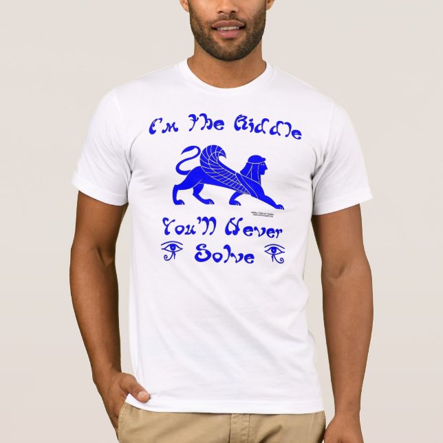O t-shirt dos homens do crivo da esfinge (Frente)