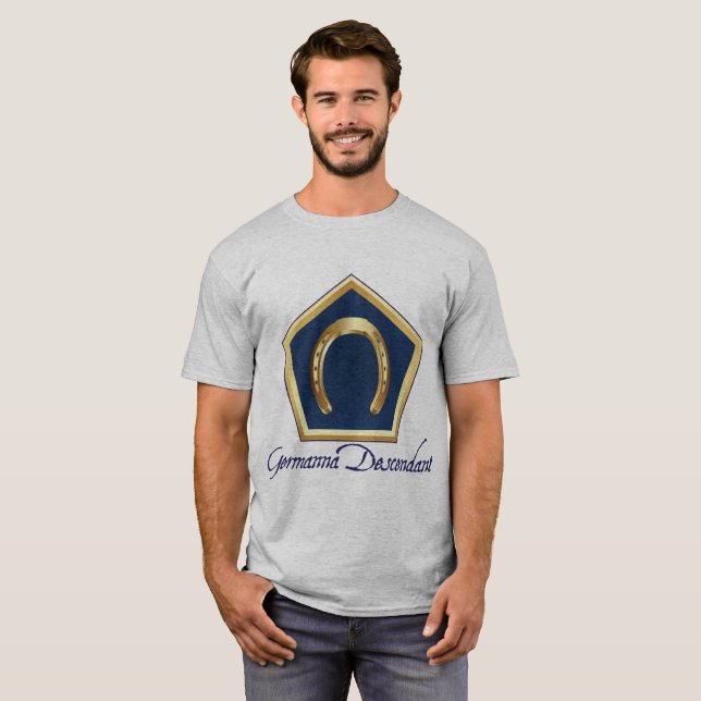 O t-shirt dos homens do descendente de Germanna (Frente Completa)