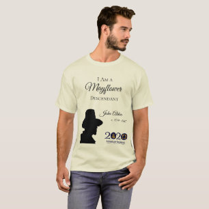 O t-shirt dos homens do descendente de John Alden