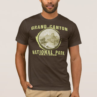 O t-shirt dos homens do Grand Canyon - Brown
