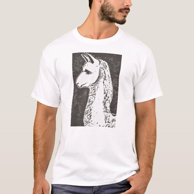 O t-shirt dos homens do lama (Frente)