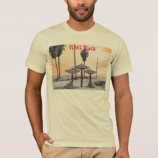 O t-shirt dos homens do ll da praia de Veneza