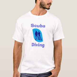 O t-shirt dos homens do mergulho autónomo