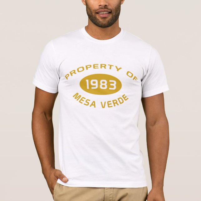 O t-shirt dos homens do Mesa Verde (Frente)