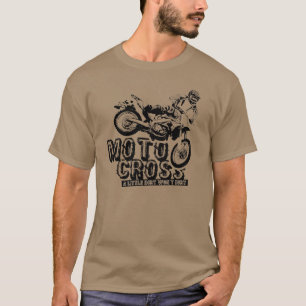 O t-shirt dos homens do motocross