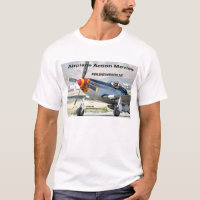 O t-shirt dos homens do mustang P-51