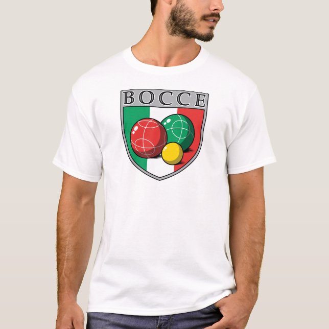 O t-shirt dos homens do protetor de Bocce (Frente)