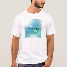 O t-shirt dos homens do Windsurfer