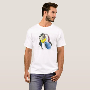 O t-shirt dos homens envolvidos do Hornbill