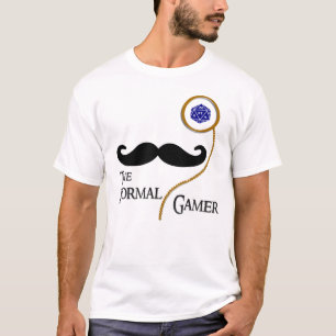 O t-shirt dos homens formais do Gamer