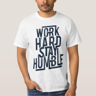 O t-shirt dos homens humildes da estada dura do