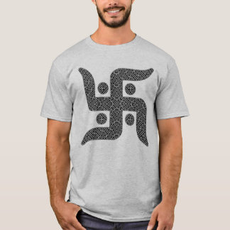 O t-shirt dos homens Jain da suástica