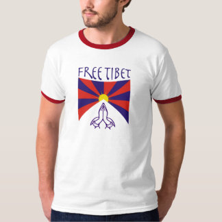 O t-shirt dos homens livres de Tibet