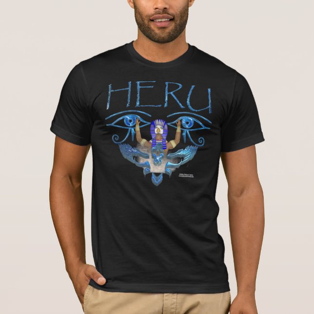 O t-shirt dos homens Mystical de Heru (Frente)
