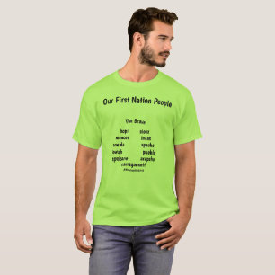 O t-shirt dos homens/nomes nativos de Indiana por