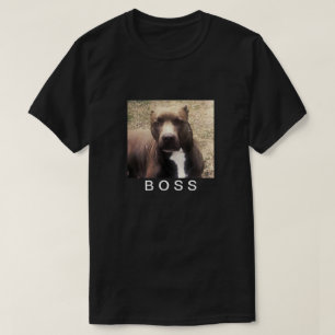 O t-shirt dos homens personalizados foto do animal