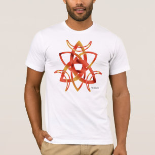 O t-shirt dos homens triplos do nó da lua